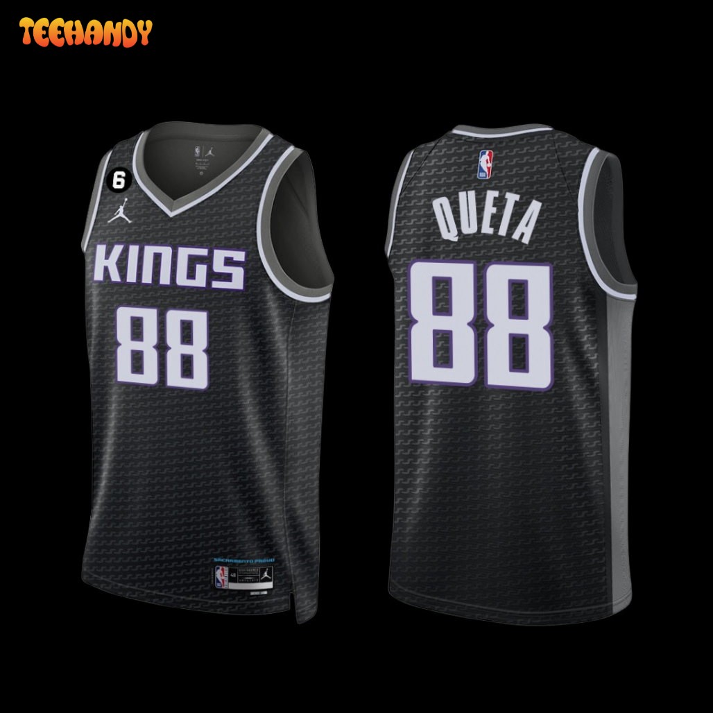 Sacramento Kings Neemias Queta 2022-23 Statement Edition Jersey Black