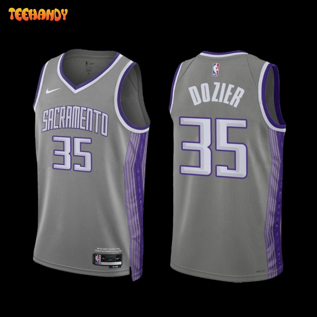 Sacramento Kings P.J. Dozier 2022-23 City Edition Jersey Grey