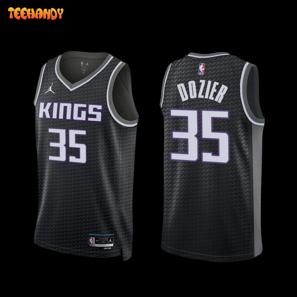 Sacramento Kings P.J. Dozier 2022-23 Statement Edition Jersey Black