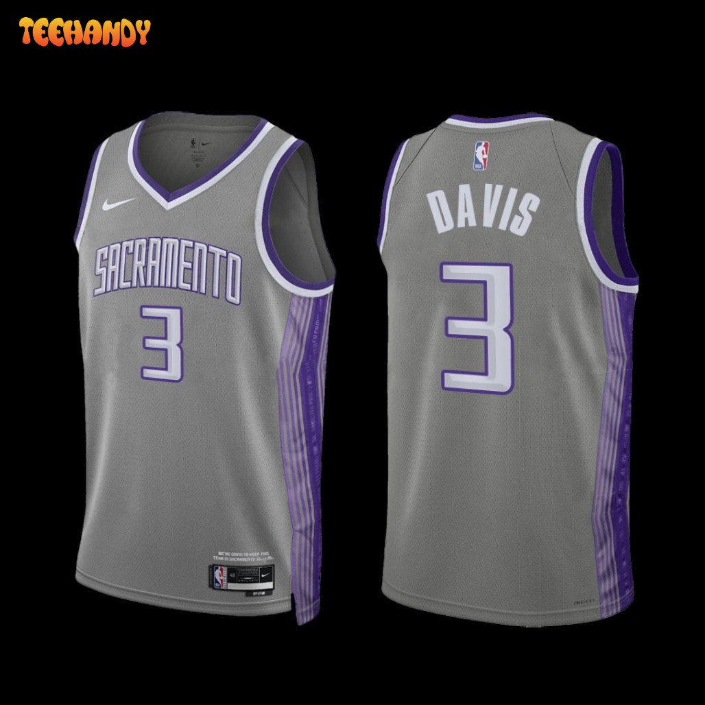 Sacramento Kings Terence Davis 2022-23 City Edition Jersey Grey