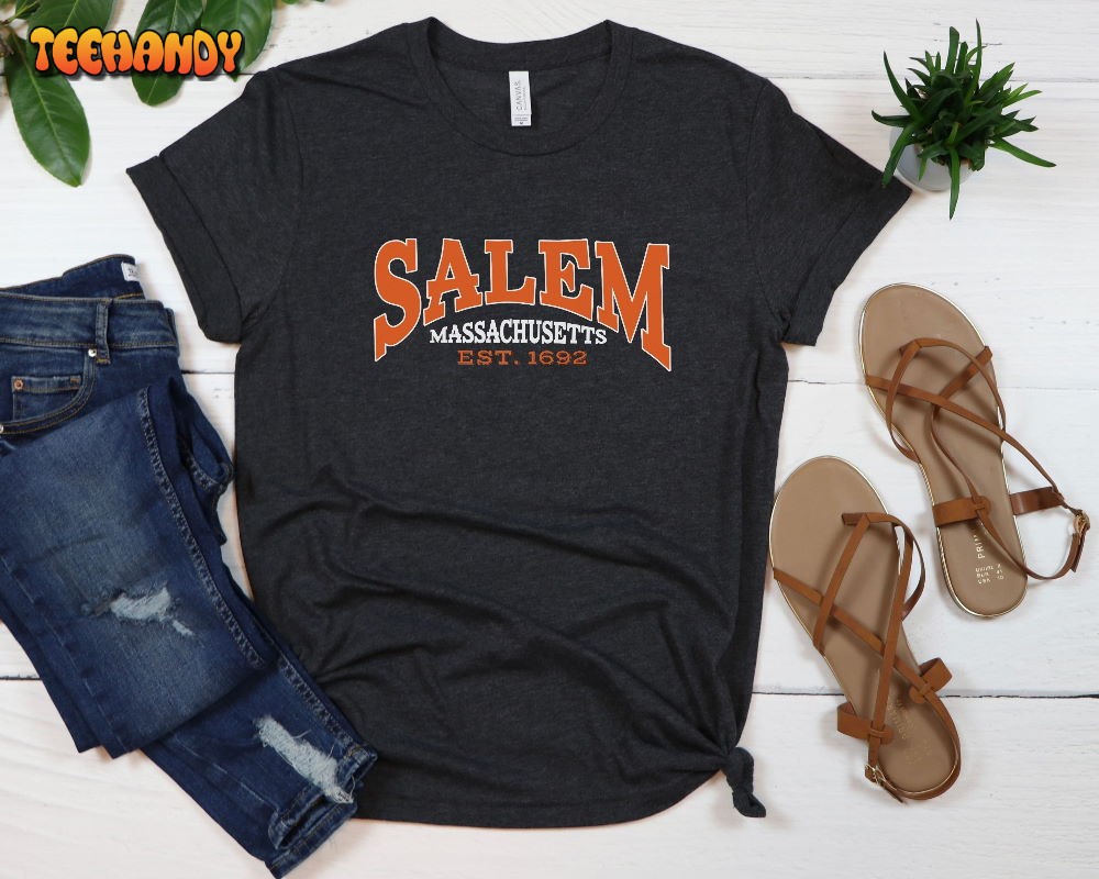 Salem Massachusetts Shirt, Cute Fall Shirt, Autumn Shirt, Salem Est 1692 Shirt