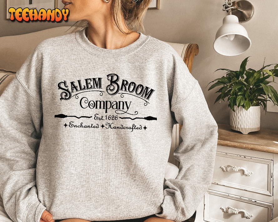 Salem Massachusetts Sweatshirt, Halloween Salem Broom Hocus Pocus Shirt