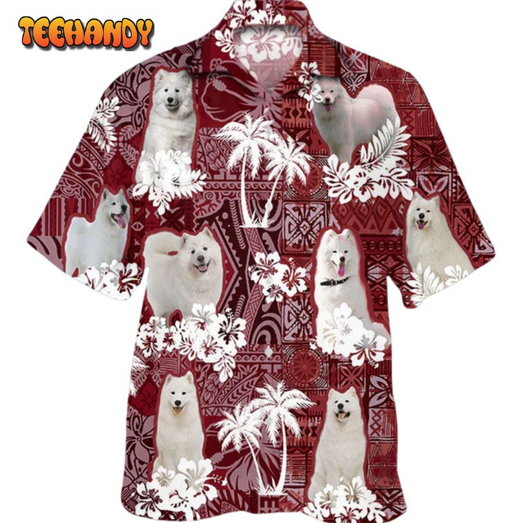 Samoyed Hawaiian Shirt, Dog Hawaiian Shirt