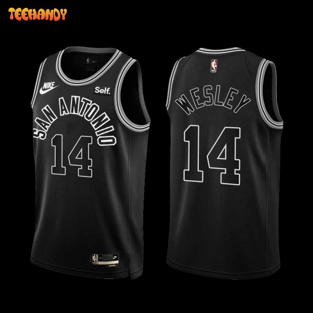 San Antonio Spurs Blake Wesley 2022-23 Black Classic Edition Jersey