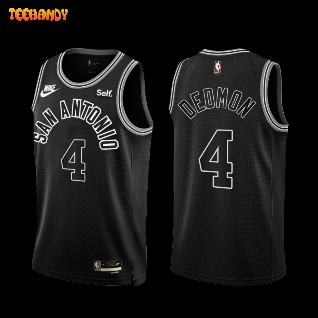 San Antonio Spurs Dewayne Dedmon 2022-23 Classic Edition Jersey Black