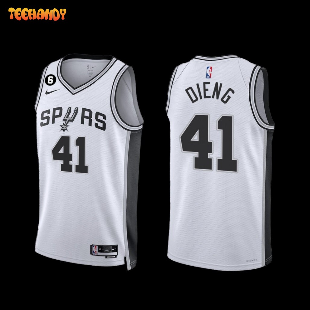 San Antonio Spurs Gorgui Dieng 2022-23 Association Edition Jersey White