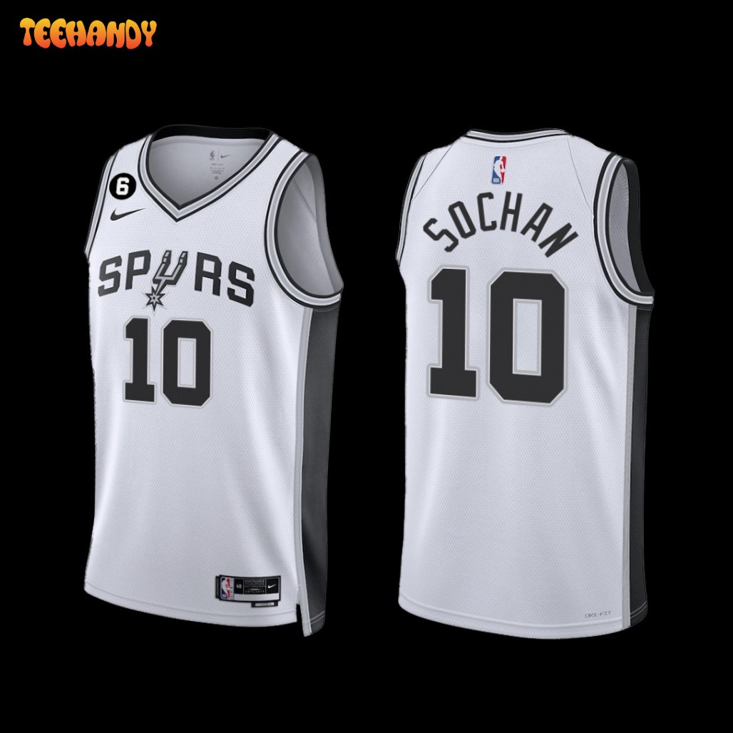 San Antonio Spurs Jeremy Sochan 2022-23 Association Edition Jersey White