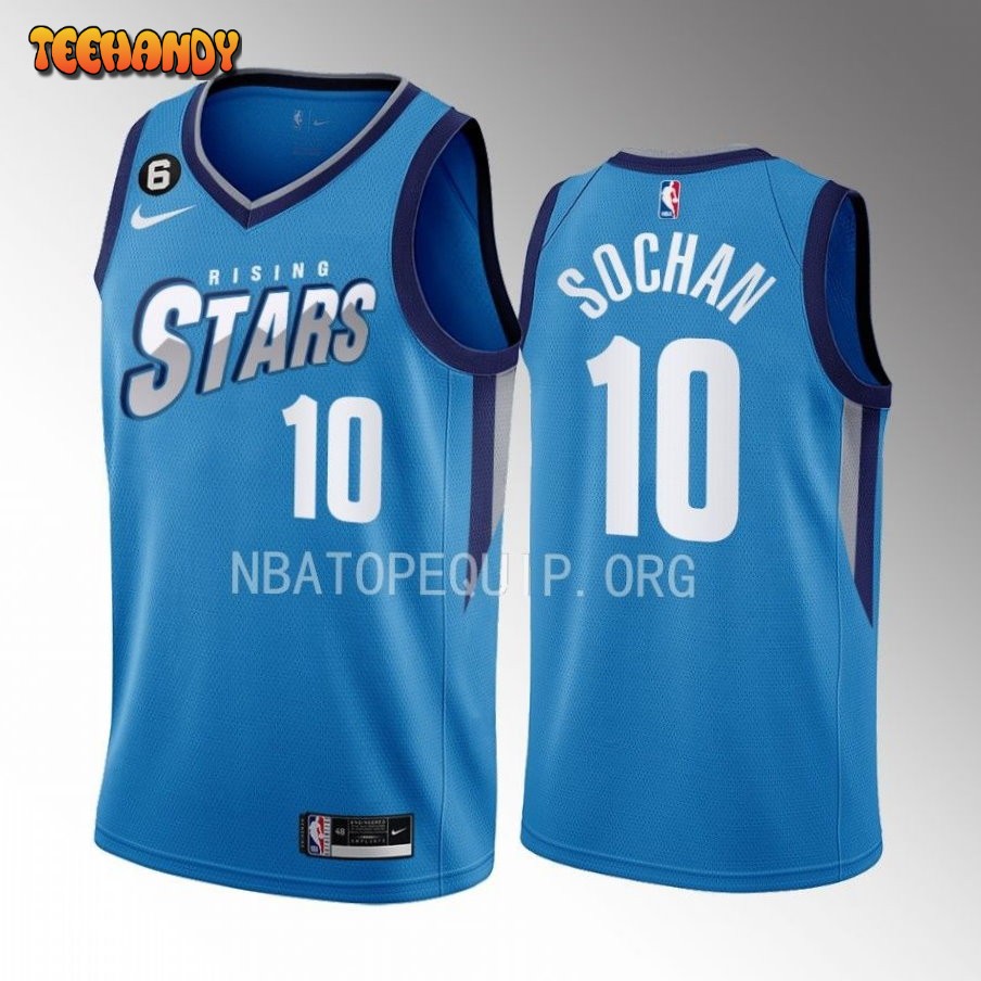 San Antonio Spurs Jeremy Sochan 2023 NBA Rising Stars Blue Jersey