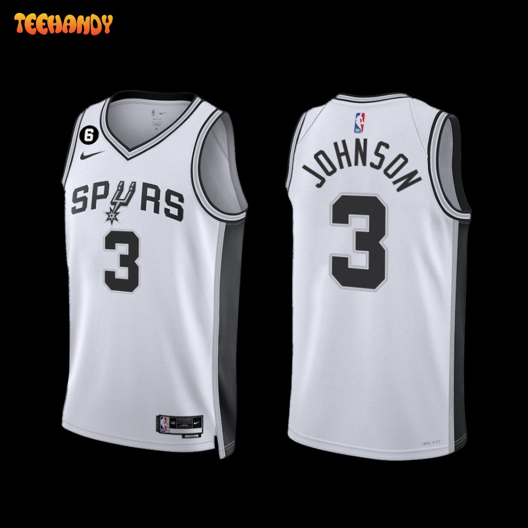 San Antonio Spurs Keldon Johnson 2022-23 Association Edition Jersey White