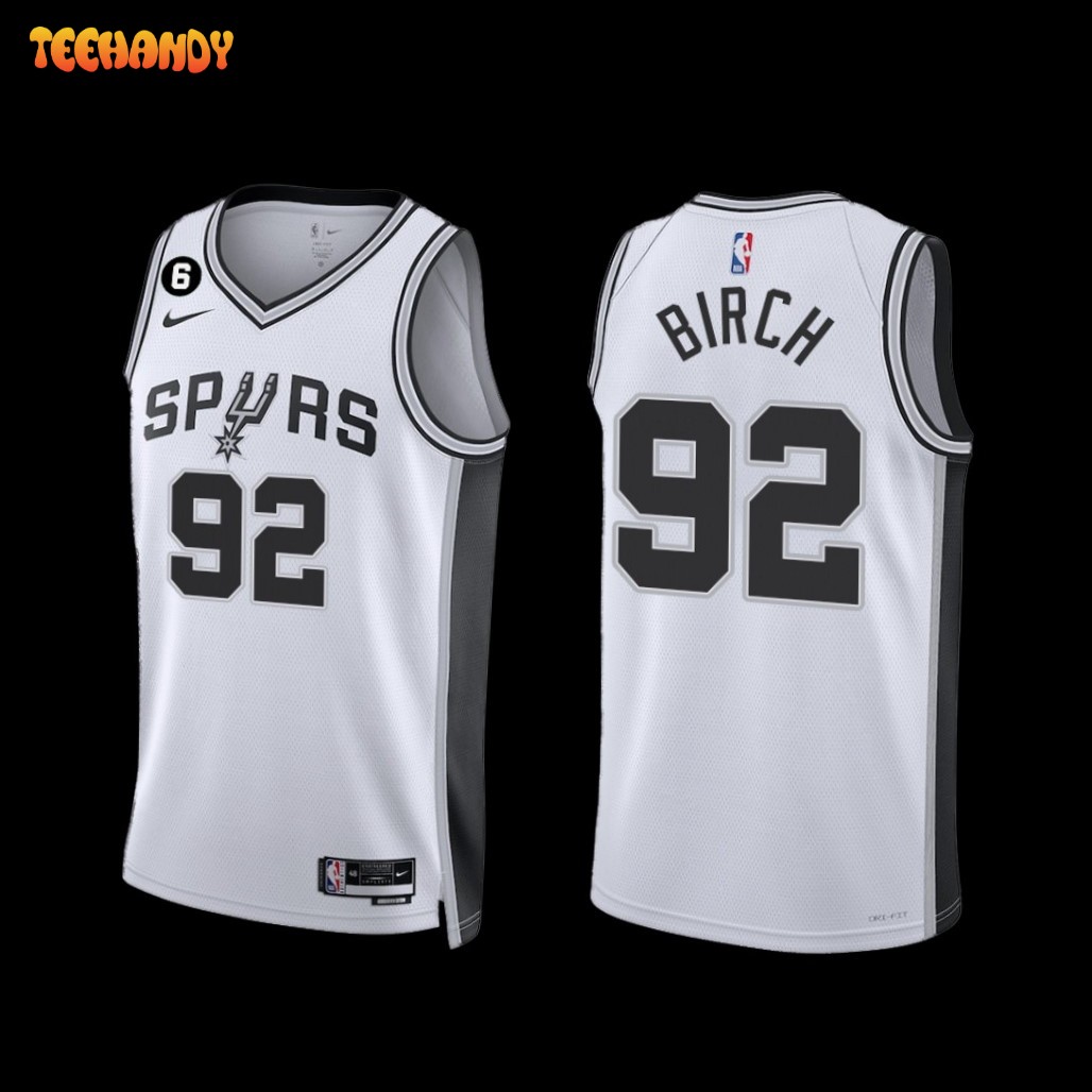 San Antonio Spurs Khem Birch 2022-23 Association Edition Jersey White