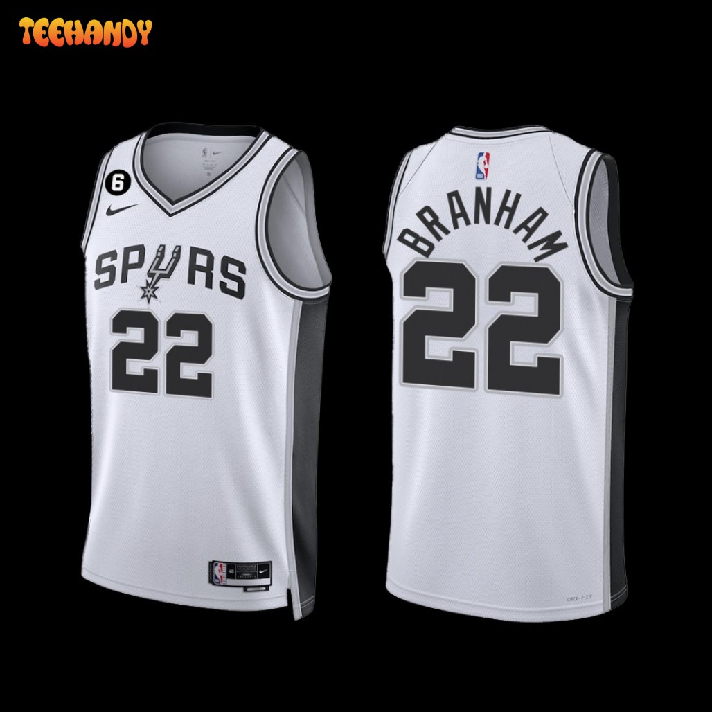 San Antonio Spurs Malaki Branham 2022-23 Association Edition Jersey White