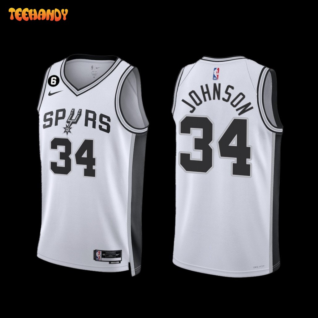 San Antonio Spurs Stanley Johnson 2022-23 Association Edition Jersey White