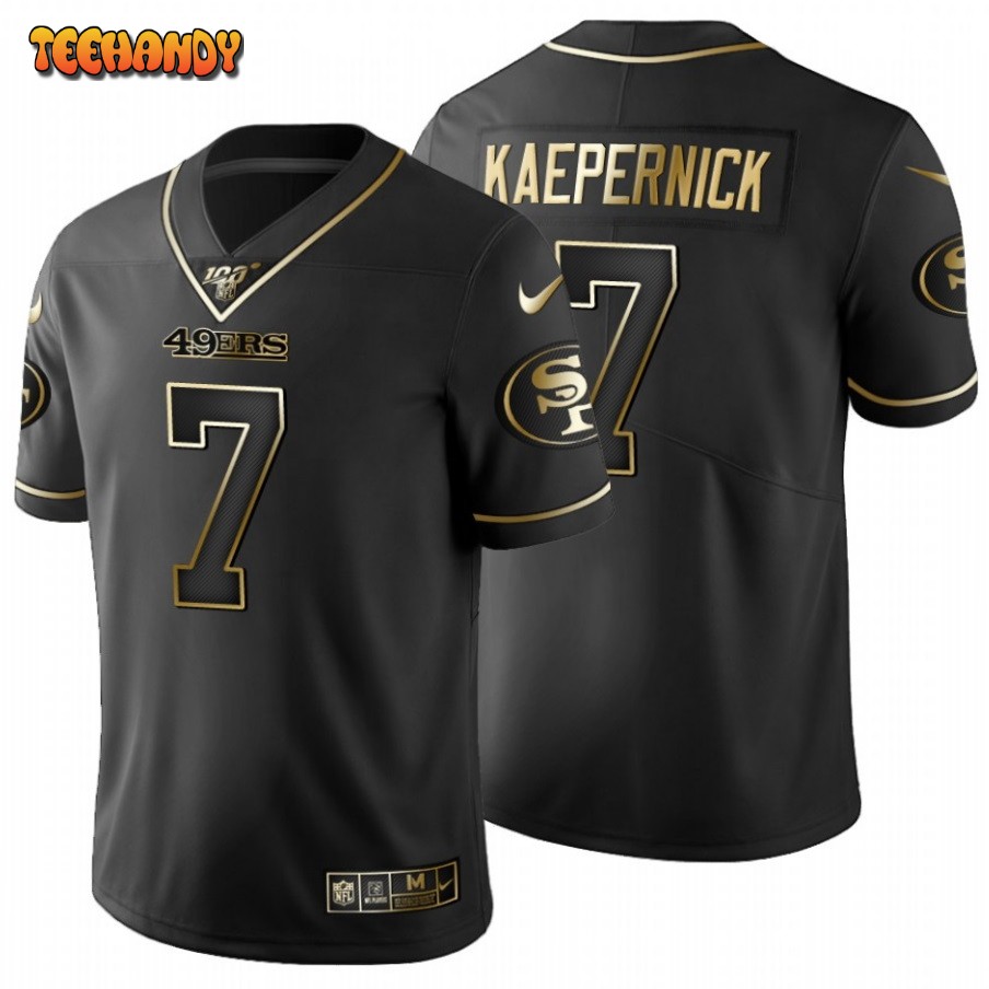 San Francisco 49ers Colin Kaepernick Black Golden Limited Jersey