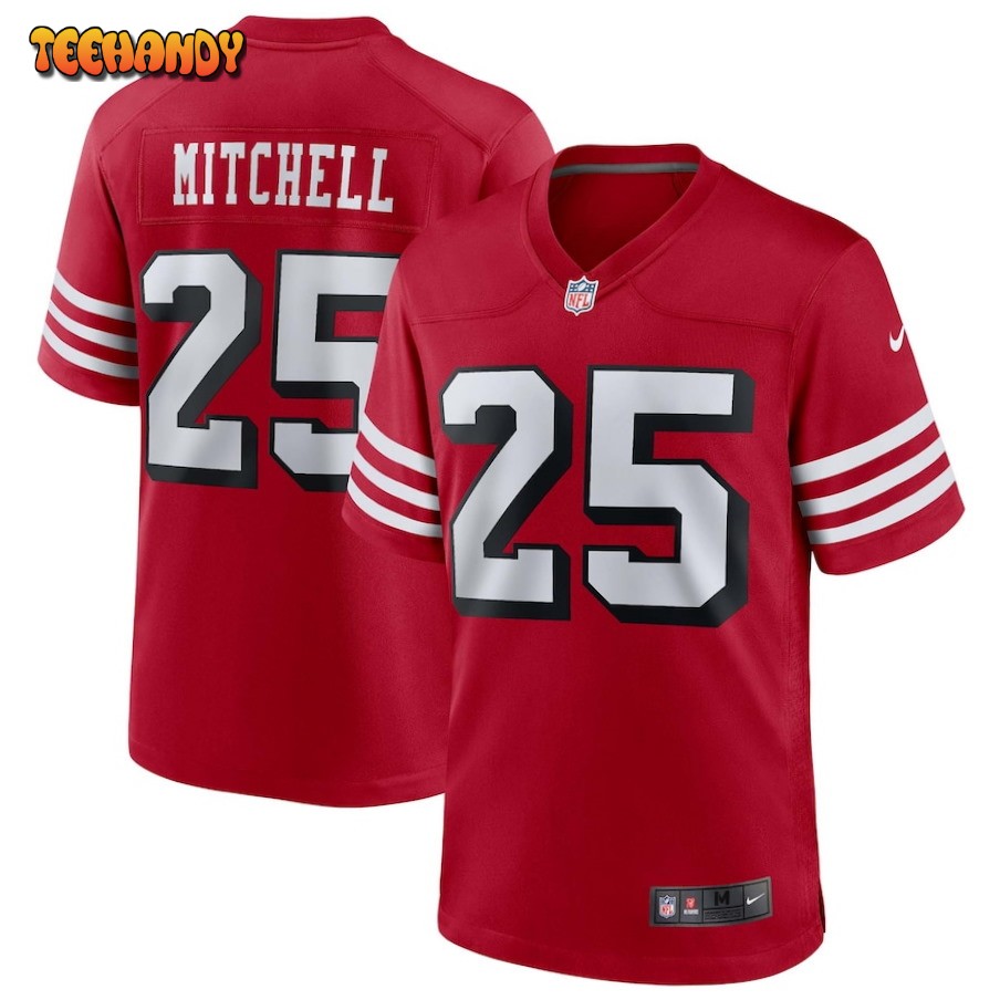 San Francisco 49ers Elijah Mitchell Scarlet Alternate Limited Jersey