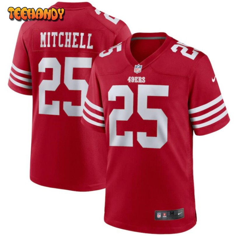 San Francisco 49ers Elijah Mitchell Scarlet Limited Jersey