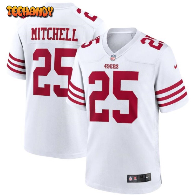 San Francisco 49ers Elijah Mitchell White Limited Jersey