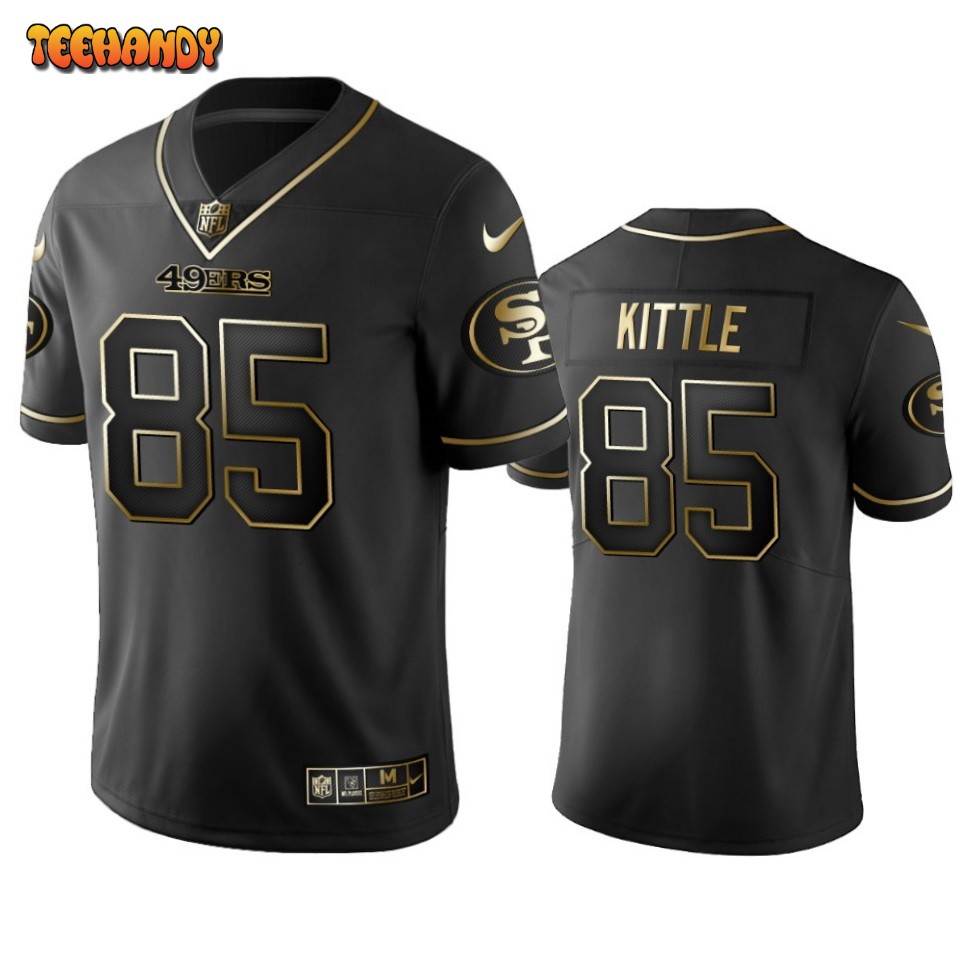 San Francisco 49ers George Kittle Black Golden Limited Jersey