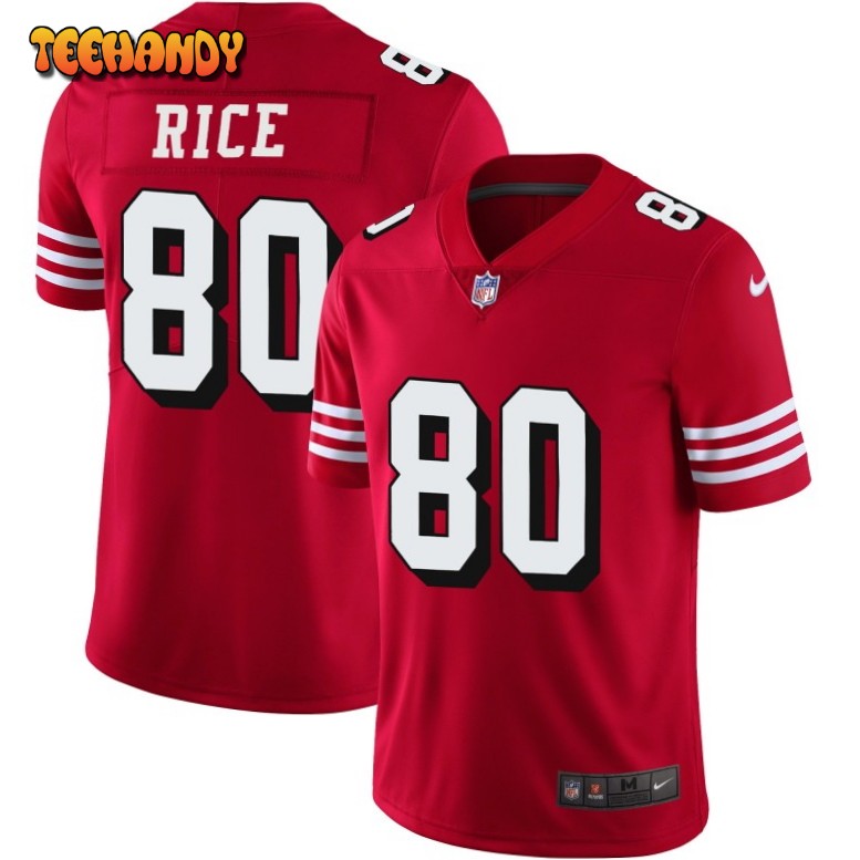 San Francisco 49ers Jerry Rice Red Throwback Limited Jersey