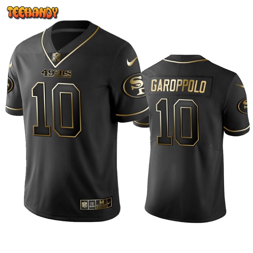 San Francisco 49ers Jimmy Garoppolo Black Golden Limited Jersey