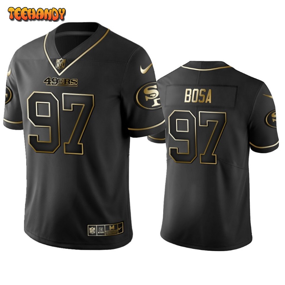 San Francisco 49ers Nick Bosa Black Golden Limited Jersey