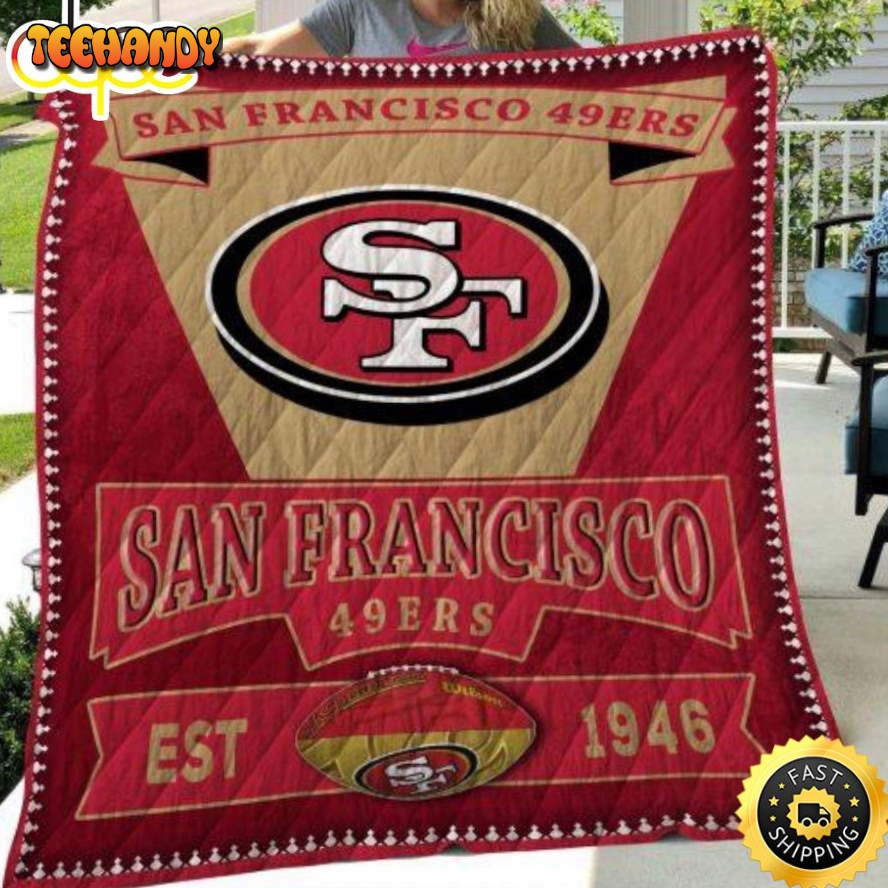 San Francisco 49Ers Sf49 EST 1946  Football Christmas Blanket