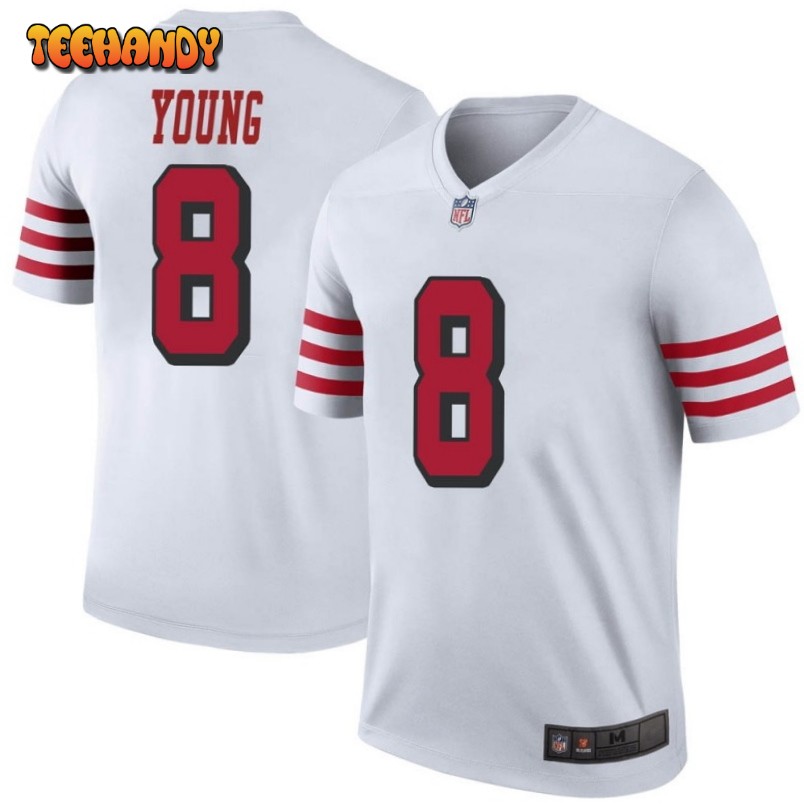 San Francisco 49ers Steve Young White Color Rush Limited Jersey