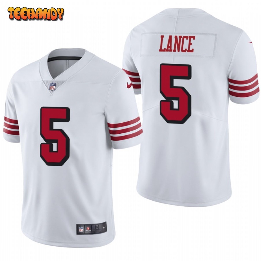 San Francisco 49ers Trey Lance White Color Rush Limited Jersey