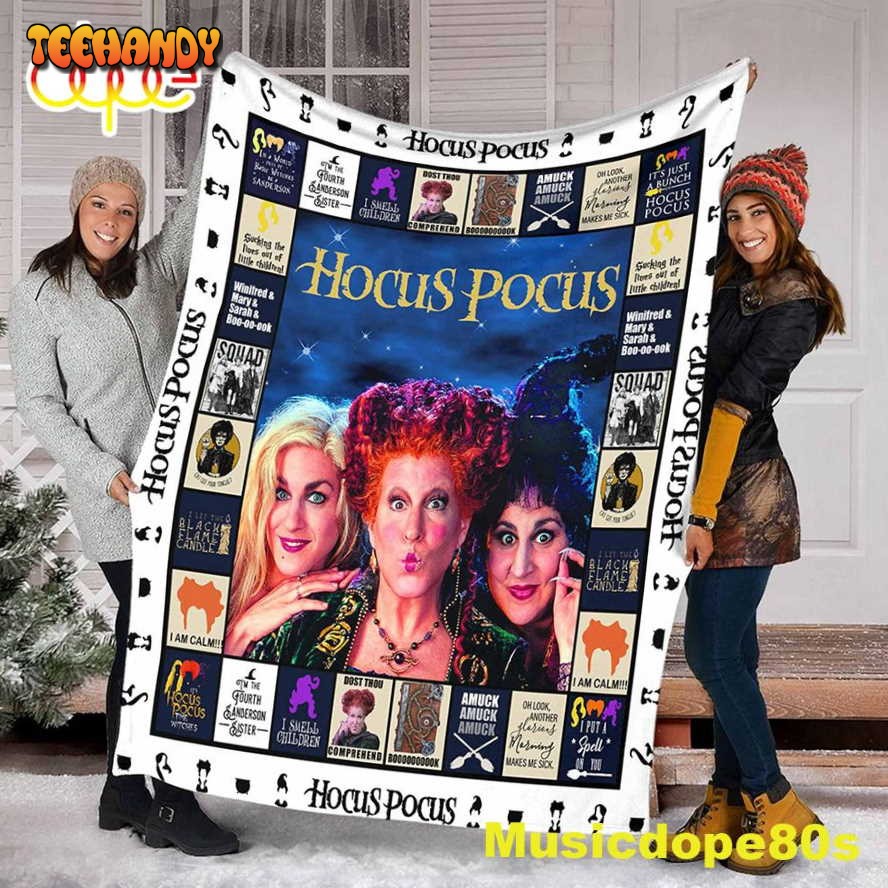 Sanderson Sisters Halloween Hocus Pocus Blanket Gift For Fans