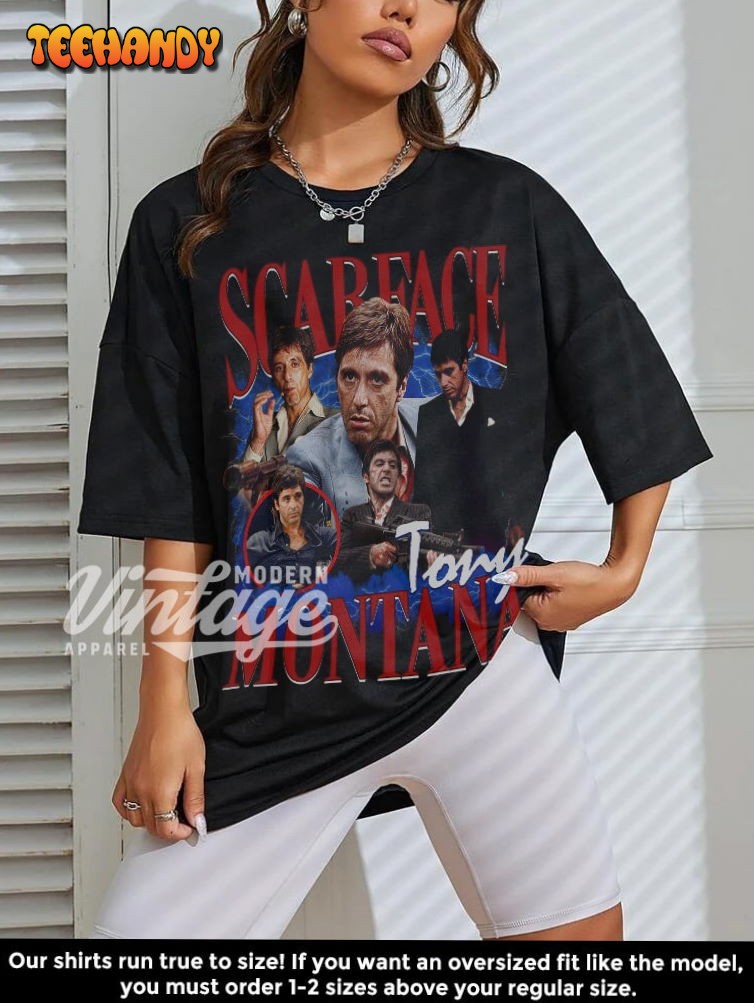 Scarface Tony Montana Shirt, Movie shirt, Classic 90s Graphic T Shirt