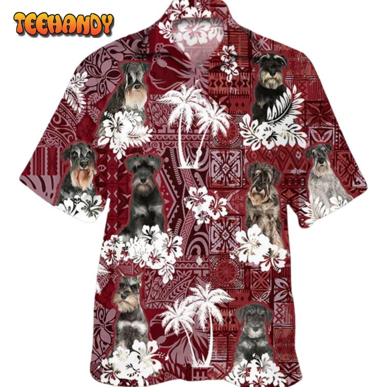 Schnauzer Hawaiian Shirt, Cute Pet Hawaiian Shirts