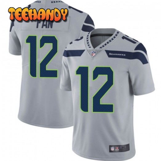 Seattle Seahawks 12th Fan Gray Limited Jersey