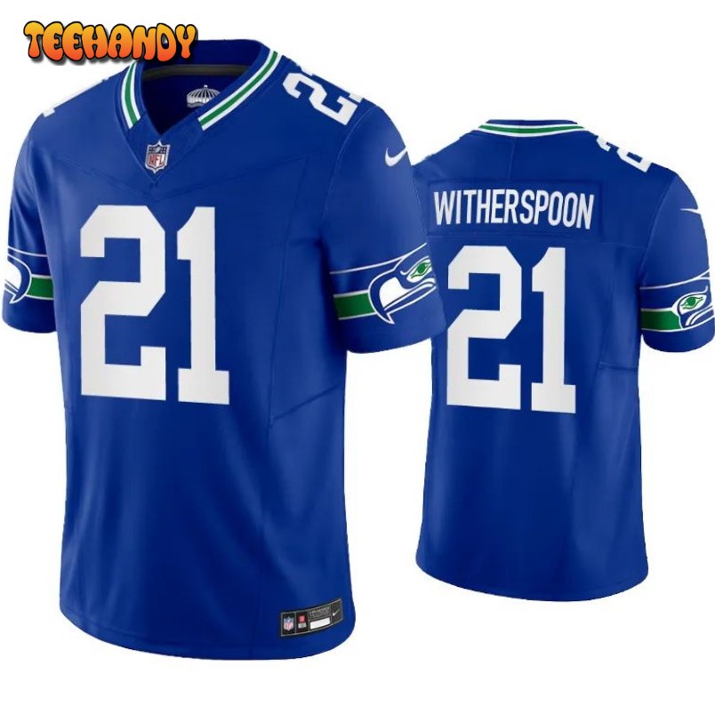 Seattle Seahawks Devon Witherspoon Royal Throwback Limited Jersey