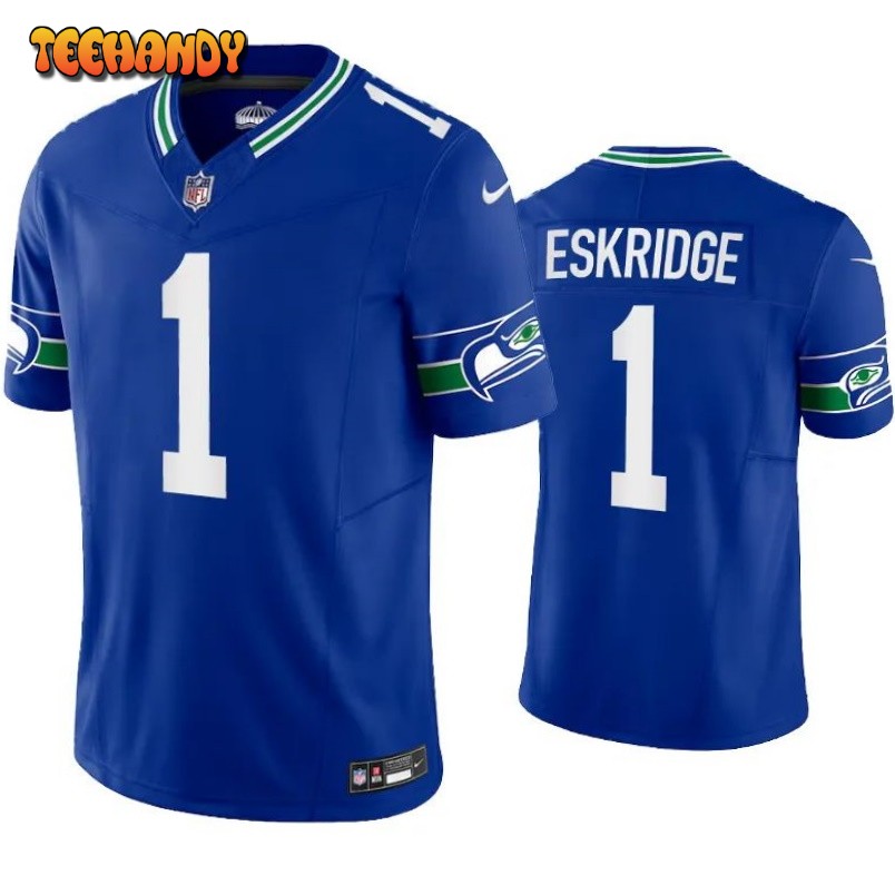 Seattle Seahawks D’Wayne Eskridge Royal Throwback Limited Jersey