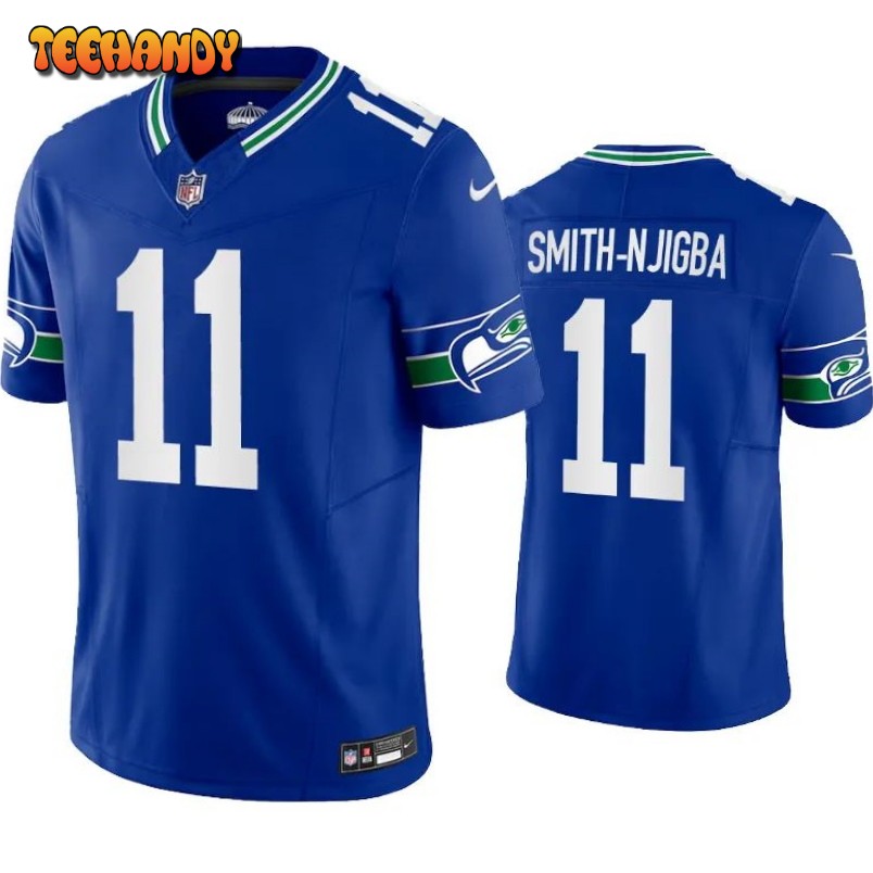 Seattle Seahawks Jaxon Smith-Njigba Royal Throwback Limited Jersey