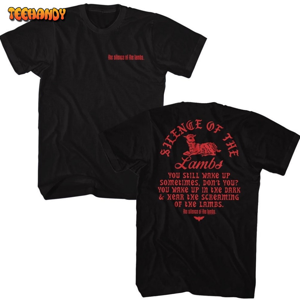 Silence of The Lambs Quote Front and Back Black Shirts