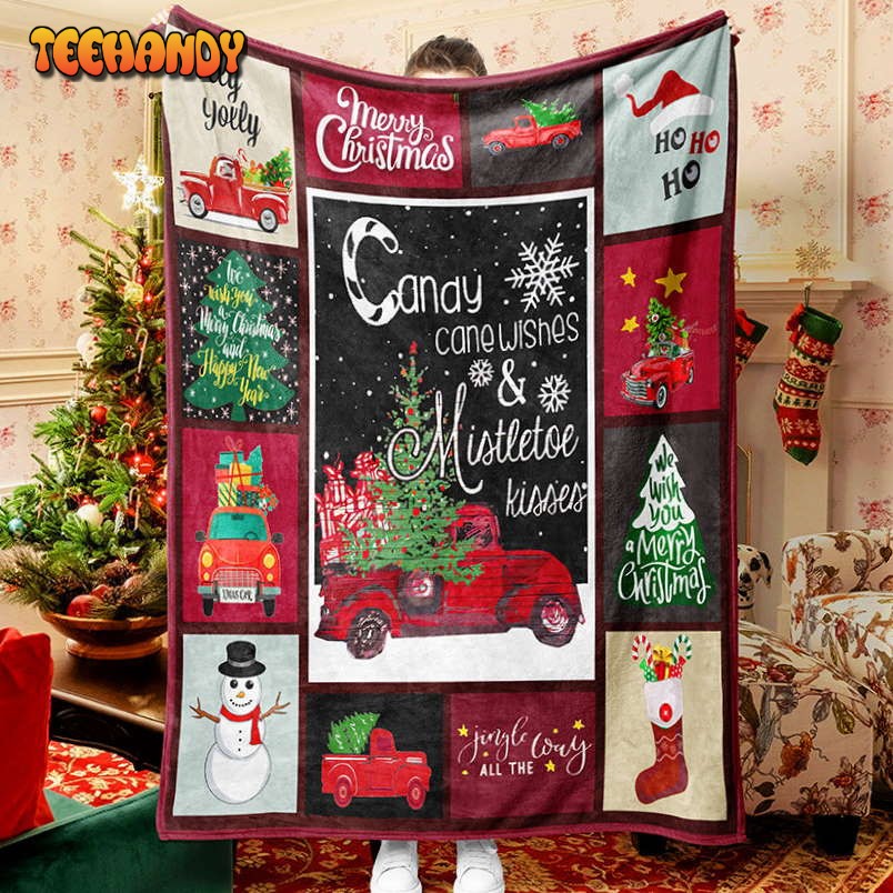 Silver White Christmas Tree 2022 Christmas Blanket