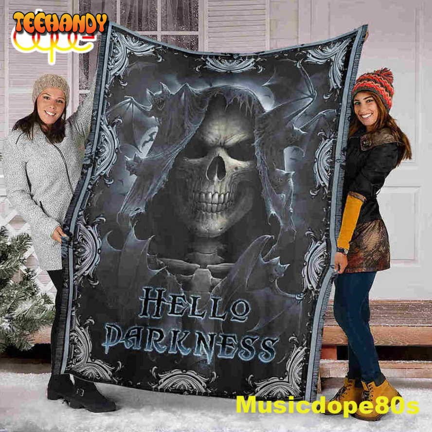 Skull Death Halloween Sofa Fleece Throw Blanket  Halloween Gifts