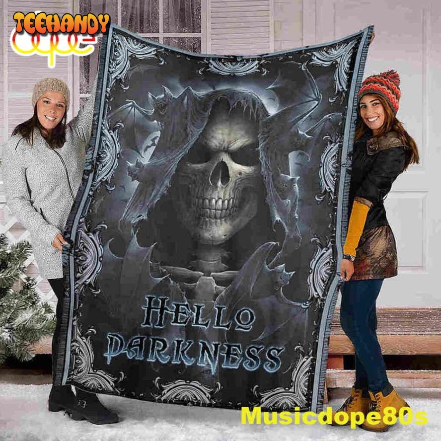 Skull Death Halloween Sofa Fleece Throw Blanket Halloween Gifts