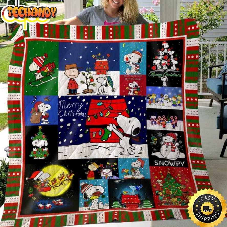 Snoopy And Charlie Brown Christmas The Peanuts Movie Snoopy Dog Blanket