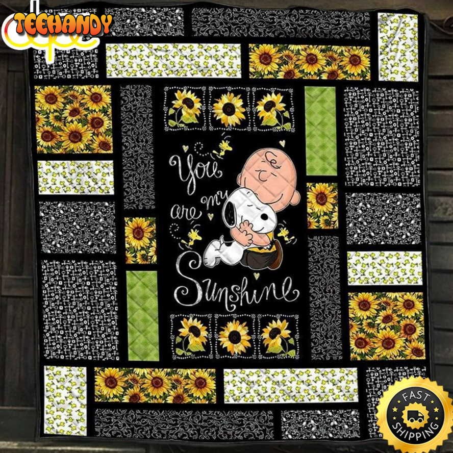 Snoopy And Woodstock Charlie Brown Peanuts You Are My Sunshine Blanket