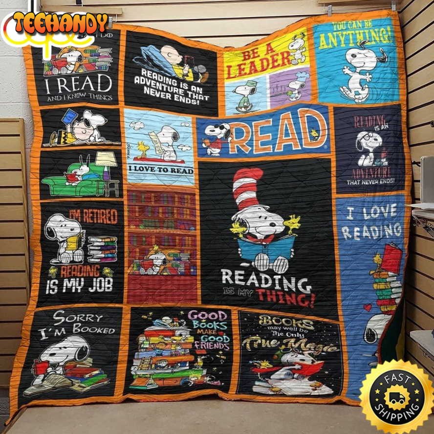 Snoopy Reading The Peanuts Movie Snoopy Dog Blanket
