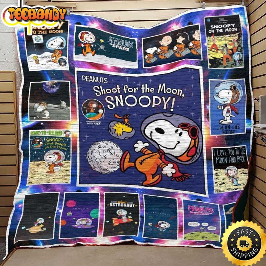 Snoopy To The Moon The Peanuts Movie Snoopy Dog Blanket