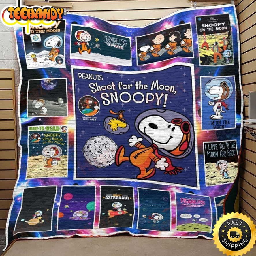 Snoopy To The Moon The Peanuts Movie Snoopy Dog Blanket