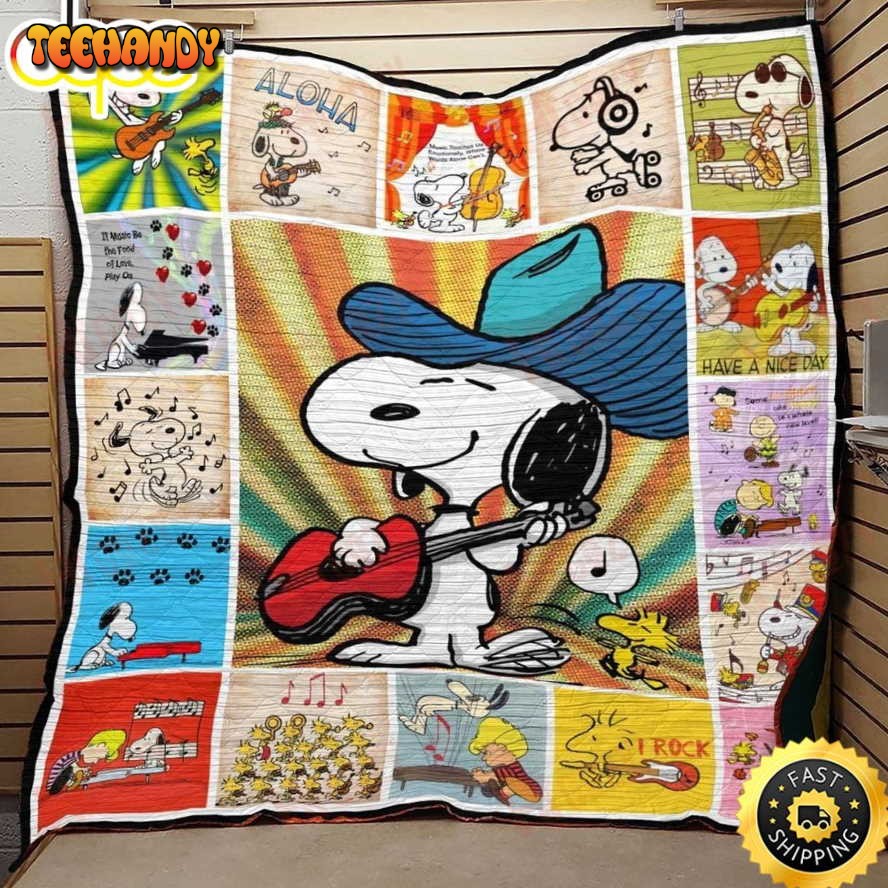 Snoopy With Music The Peanuts Movie Snoopy Dog Blanket