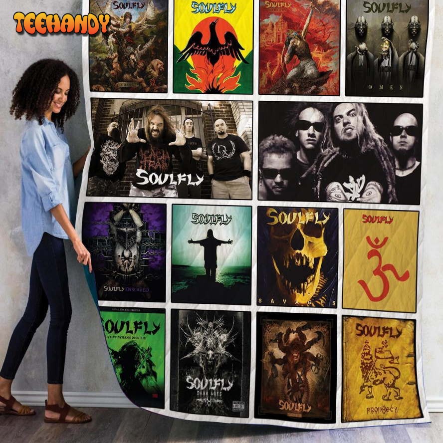 Soulfly Albums 3D Customized Quilt Blanket