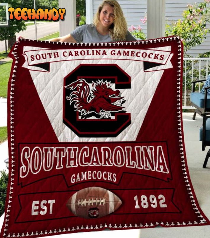 South Carolina Gamecocks Football 3D Customized Quilt Blanket