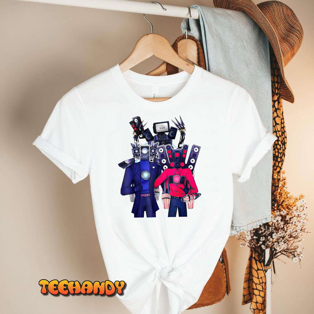 Speakerman Skibidi Toilet Shirt, Cameraman, TVman v1 v2 T-Shirt