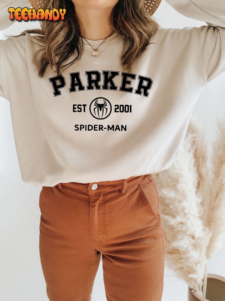 Spider-man Sweatshirt, Parker 2001 Sweatshirt, Peter Parker, Avengers Team Shirt