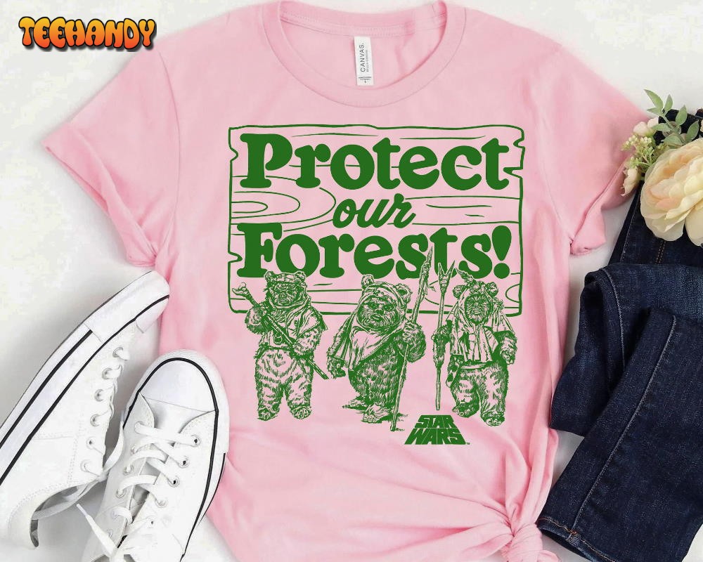 Star Wars Ewoks Protect Our Forests Camp Graphic T-Shirt