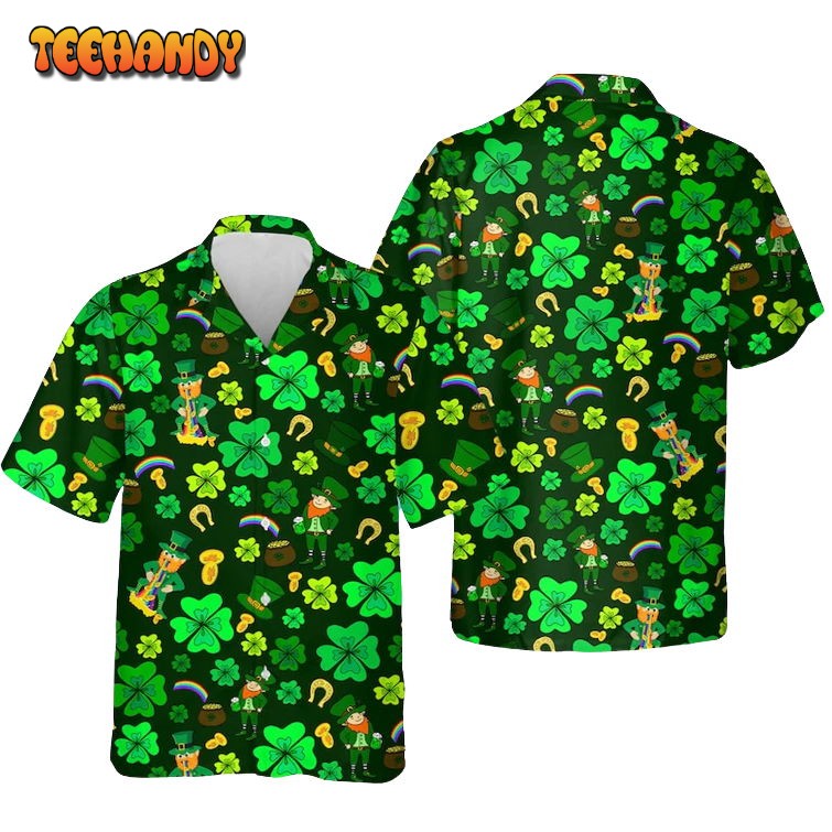 St.Patrick’s Day Hawaiian Shirt, Funny Shamrock Hawaii Shirt, Gift For Him